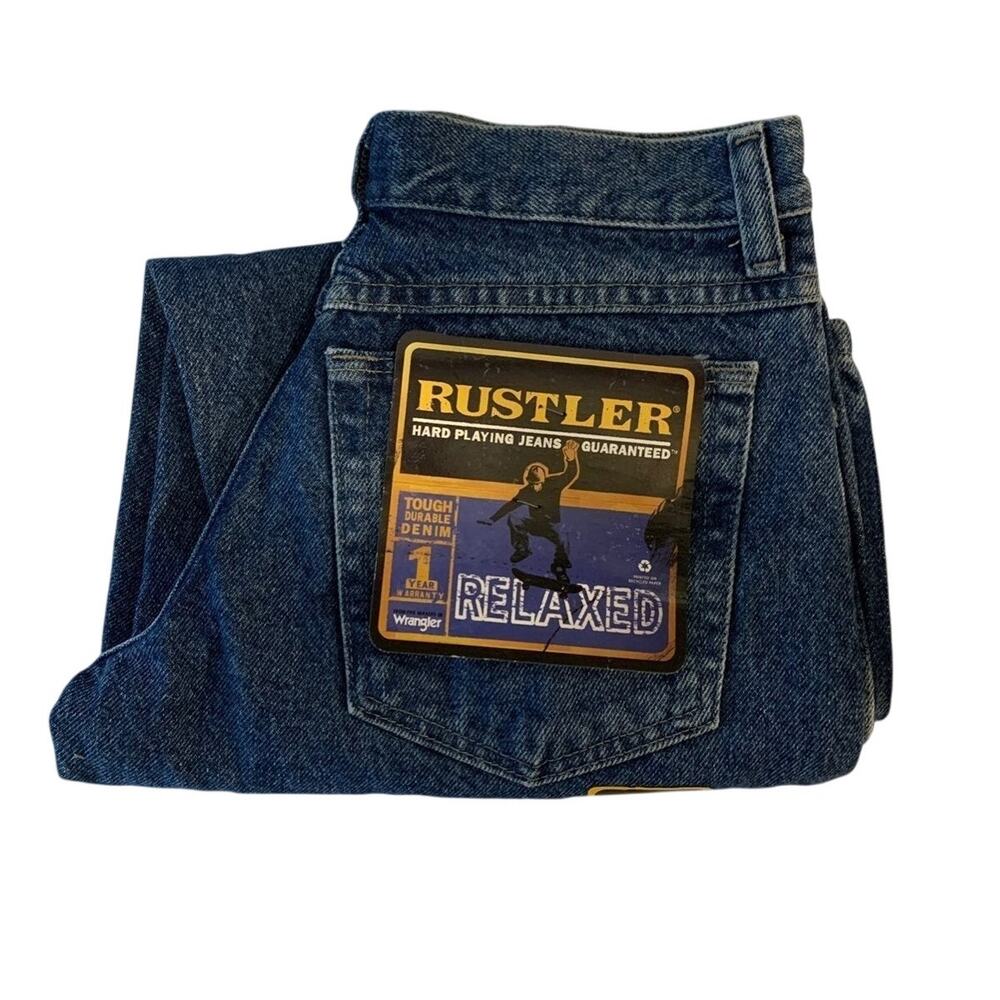 Boys Rustler Relaxed 10 Husky Jeans New